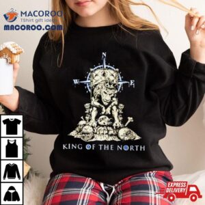 Grit King Of The North Detroit Lions Football Skeleton Tshirt