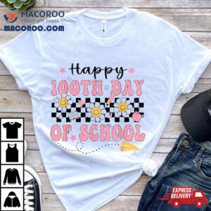 Groovy Days Of School Girls Kids Teacher Happy Th Day Tshirt