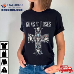 Guns N Roses Official Vintage Cross Tshirt