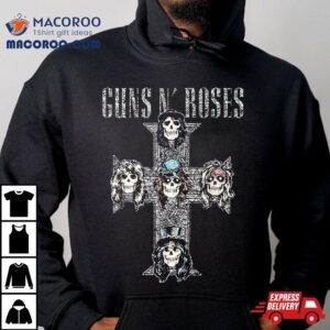 Guns N Roses Official Vintage Cross Tshirt