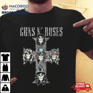 Guns N Roses Official Vintage Cross Tshirt