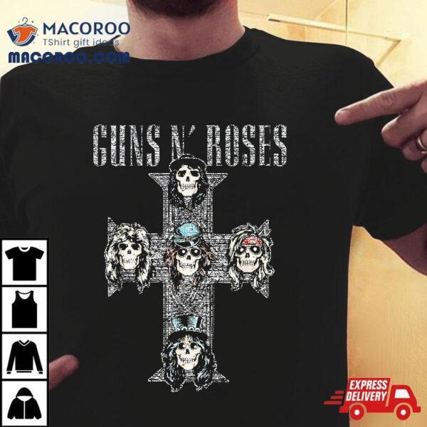 Guns N’ Roses Official Vintage Cross Shirt