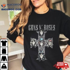 Guns N Roses Official Vintage Cross Tshirt