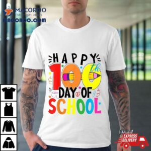 Happy Th Day Of School Days Teacher Studen Tshirt