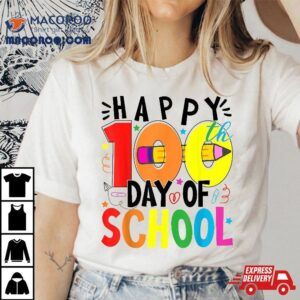 Happy Th Day Of School Days Teacher Studen Tshirt