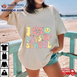 Happy Th Day Of School Groovy Days Teacher Tshirt