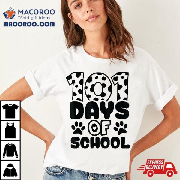 Happy 101 Days School Dog 100th Smarter Student Shirt