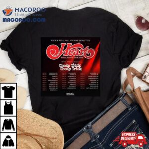 Heart Band Royal Flush Tour Date Tshirt