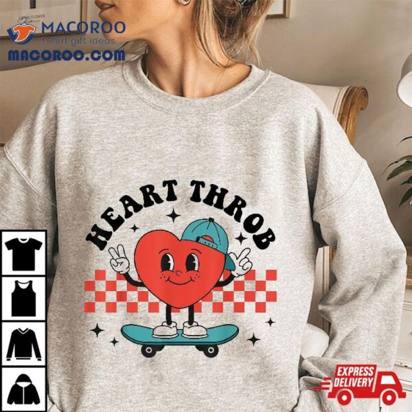 Heart Throb Funny Valentines Day Bougie For Wo Shirt