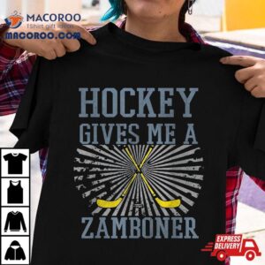 Hockey Gives Me A Zamboner Funny Fan Tshirt