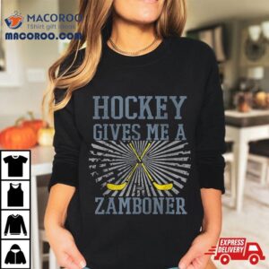 Hockey Gives Me A Zamboner Funny Fan Tshirt