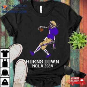 Horns Down Wa Horns Down Nola Skeleton Tshirt