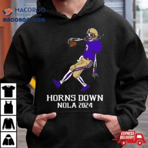 Horns Down Wa Horns Down Nola Skeleton Tshirt