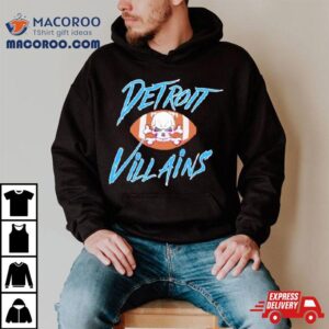 Horror Detroit Villains Football Skull Shirt