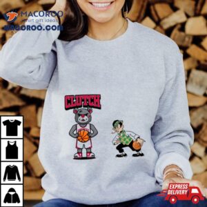 Houston Rockets Vs Boston Celtics Nba Jan Mascot Basketball Tshirt