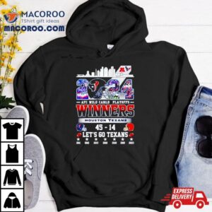 Houston Texans 2024 Afc Wild Card Playoffs Winners Let’s Go Texans City Shirt