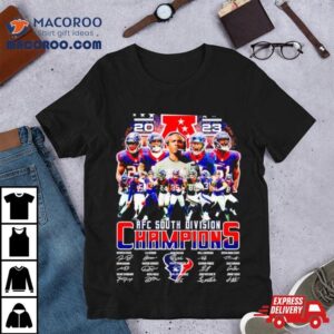 Houston Texans Afc South Division Champions Signatures Tshirt