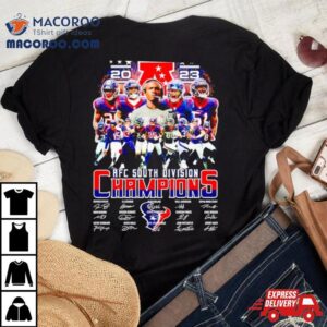 Houston Texans Afc South Division Champions Signatures Tshirt