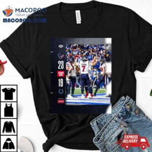 Houston Texans Win 23 19 Colts 2023 Nfl Playoffs Clinched Shirt