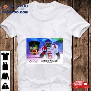 Hula Bowl Ncaa College Football Zamari Walton Tshirt