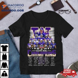 Huskies Team Football Allstate Sugar Bowl Champions Signatures Tshirt