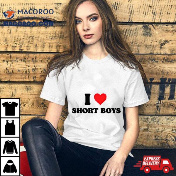 I Heart Short Boys Shirt