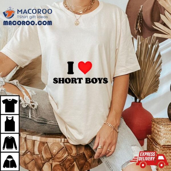 I Heart Short Boys Shirt