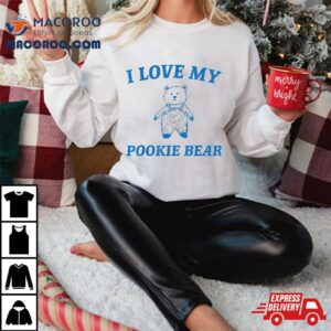 I Love My Pookie Bear Retro Vintage Funny Cute Meme Tshirt