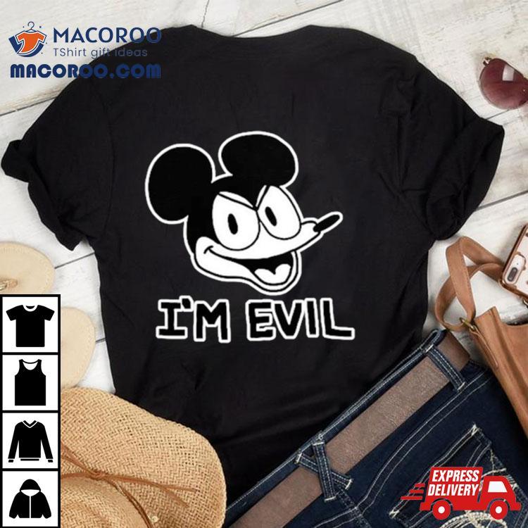 I M Evil Mickey Public Domain Commemoration Tshirt 