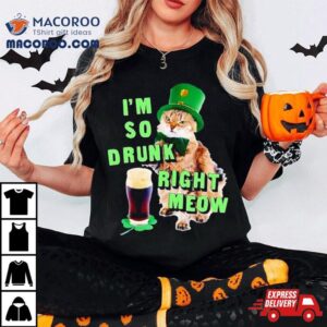 I M So Drunk Right Meow Patrick Day S Tshirt