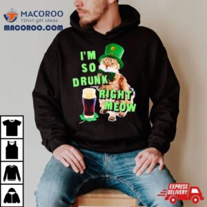I M So Drunk Right Meow Patrick Day S Tshirt