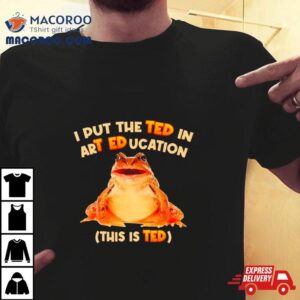 I Put The Ted In Art Education Tshirt