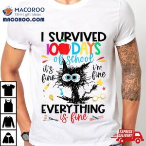 I Survived Days Of School It S Fine I M Tshirt