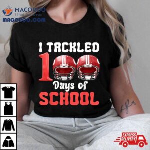 I Tackled Days Of School Football Th Day Boys Kids Tshirt