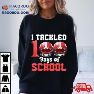 I Tackled Days Of School Football Th Day Boys Kids Tshirt