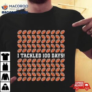 I Tackled Days Of School Football Th Day Gifts Boys Tshirt