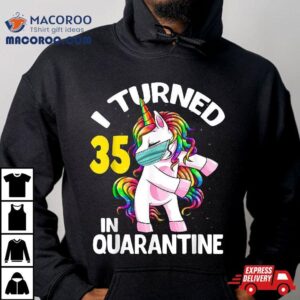 I Turned In Quarantine Flossing Unicorn Th Birthday Tshirt