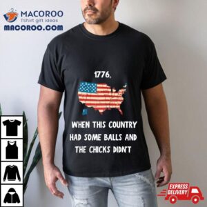 I Want To Go Back To 1776 When This Country Had Some Balls Shirt