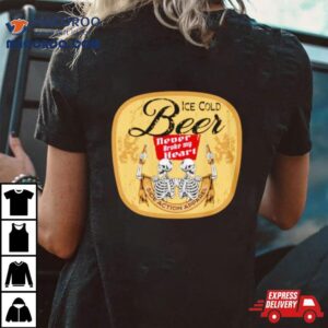 Ice Cold Beer Skeleton Tshirt