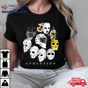 Ice Hockey Goalie Evolution Vintage Retro Modern Masks Tshirt