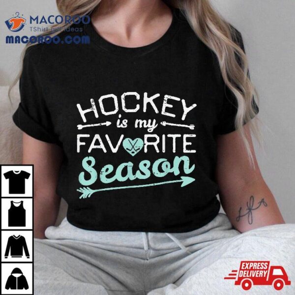 Ice Hockey My Favorite Season Player Goalie Boys Shirt