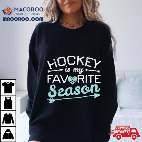 Ice Hockey My Favorite Season Player Goalie Boys Shirt