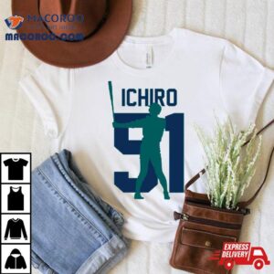 Ichiro Suzuki Jersey Number Artwork Tshirt