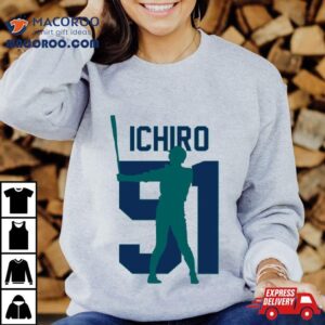 Ichiro Suzuki Jersey Number Artwork Tshirt