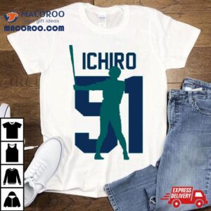 Ichiro Suzuki Jersey Number Artwork Tshirt