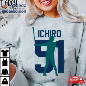 Ichiro Suzuki Jersey Number Artwork Tshirt