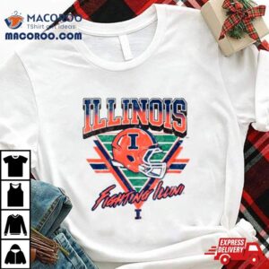 Illinois Fighting Illini Helmet Triangle Vintage Tshirt