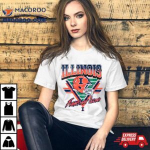 Illinois Fighting Illini Helmet Triangle Vintage Tshirt