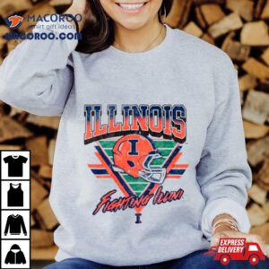 Illinois Fighting Illini Helmet Triangle Vintage Tshirt