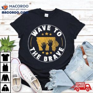 Iowa Wave To The Brave Football Childrens Hospital Shirt